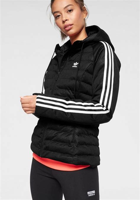 adidas steppjacke slim damen|adidas Originals Steppjacke mit Kapuze Modell 'SLIM JACKET' .